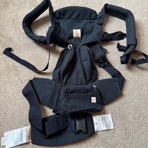 Ergobaby Black Carrier with Orange Logo